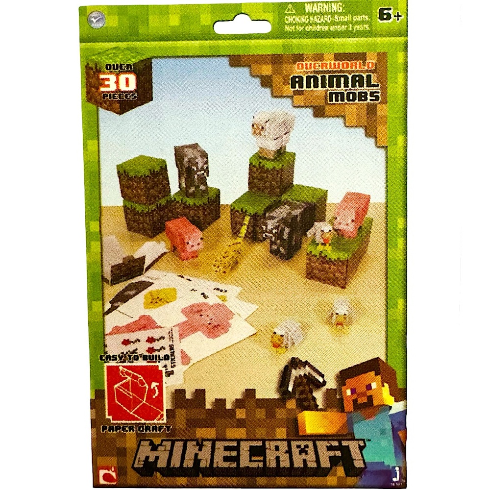MINECRAFT Papercraft, Overworld Animal Mobs Set